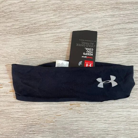 New Under Armour Headband Black Lightweight NWT - Picture 2 of 5